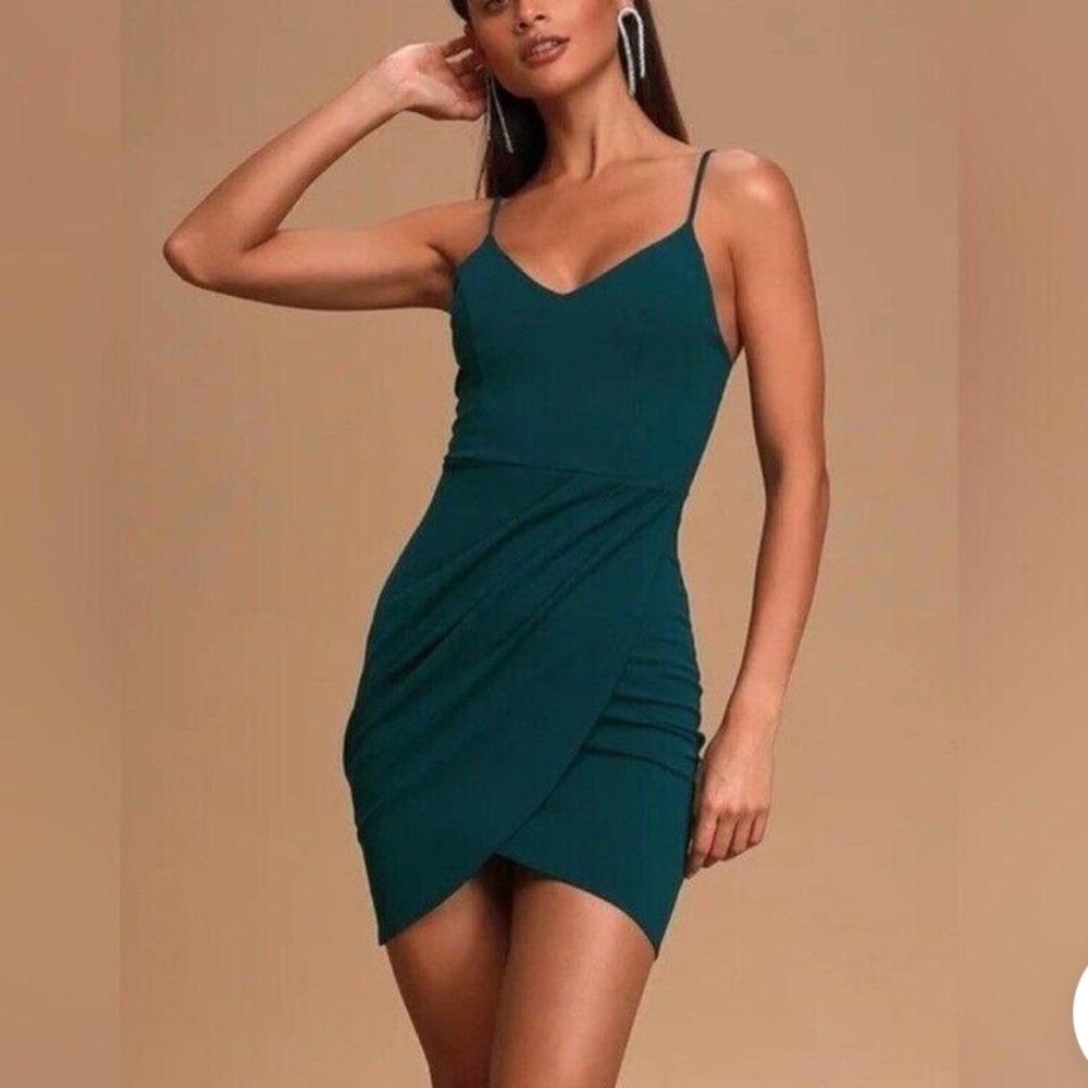 Lulu’s “Forever Your Girl” Teal Blue Bodycon Dress